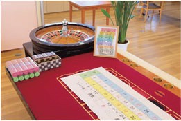 活動の様子（ルーレット台）